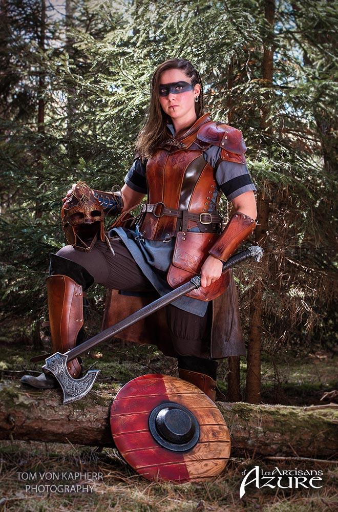 Shieldmaiden Viking Leather Belt and Tassets Essential 