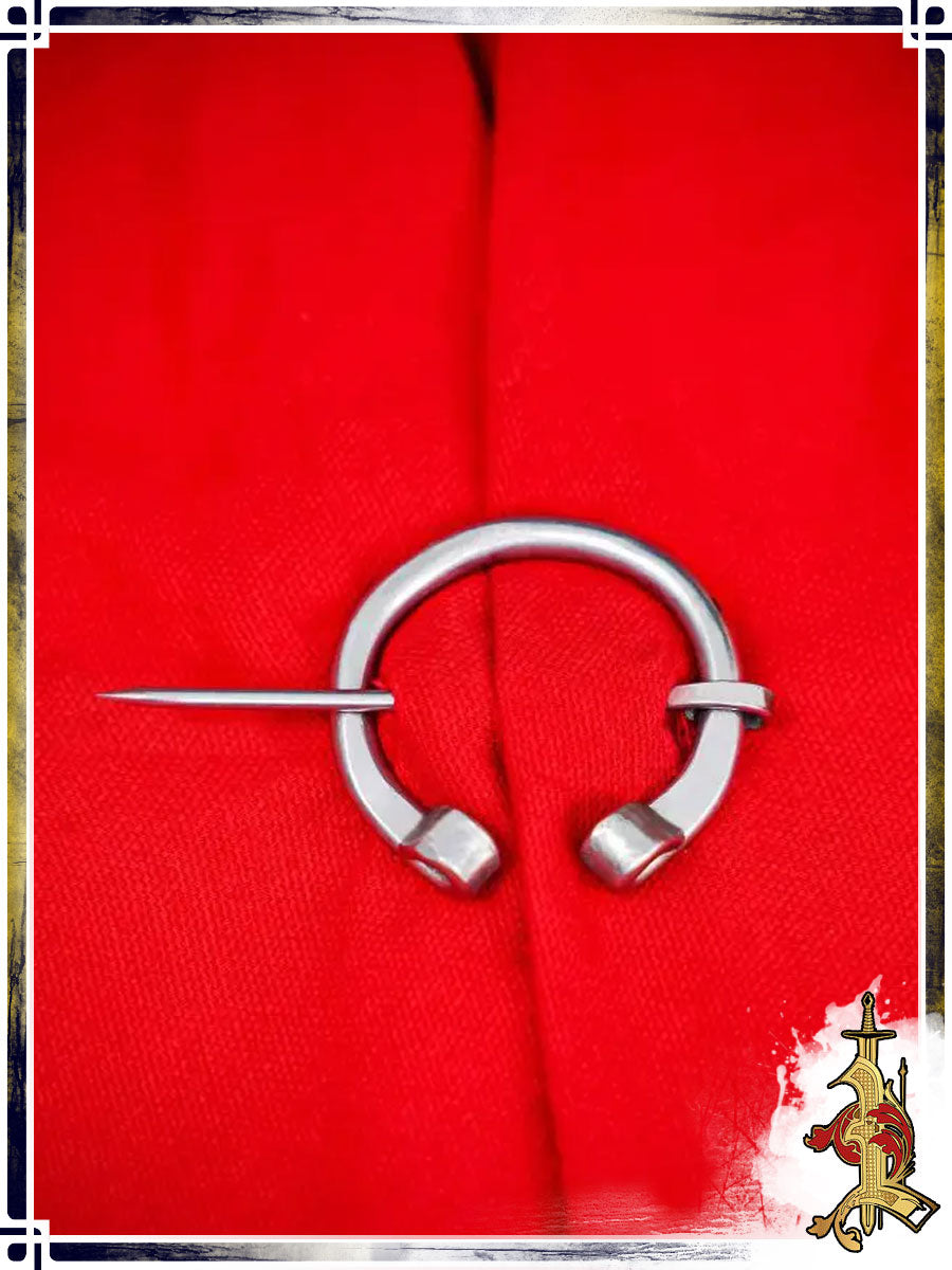 Rolled-End Brooch - Stainless Steel