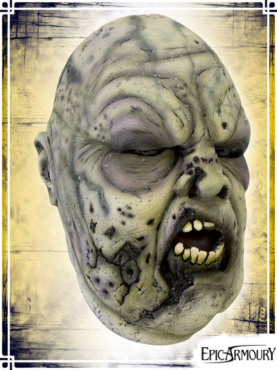 Big Rotten Zombie Mask - Gris/Vert (Large) Latex Masks Epic Armoury Large 