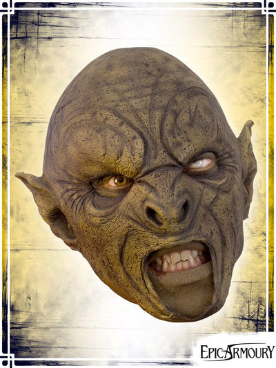 Carnal Orc Mask Latex Masks Epic Armoury Brown Medium 