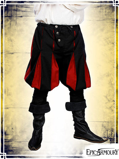 Landsknecht Pants Pants Epic Armoury Black|Red Small 