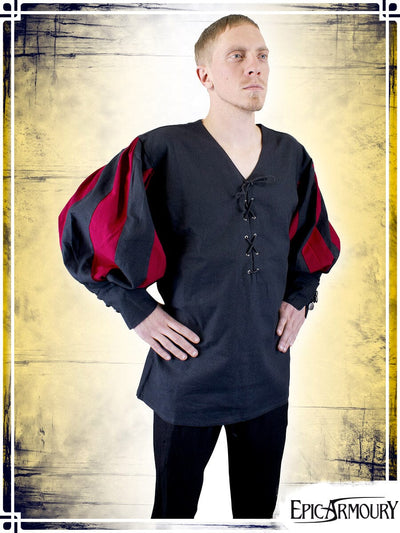 Landsknecht Shirt Shirts Epic Armoury Black|Red Small 