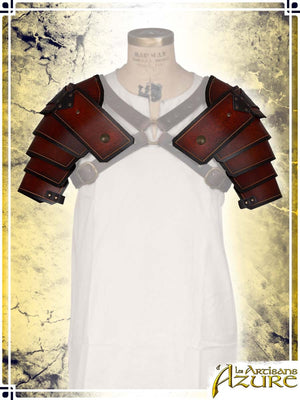 Roman Pauldrons Leather Pauldrons Les Artisans d'Azure