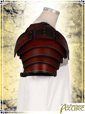 Roman Pauldrons Leather Pauldrons Les Artisans d'Azure