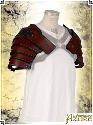 Roman Pauldrons Leather Pauldrons Les Artisans d'Azure