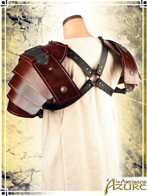Roman Pauldrons 1 (To be Discontinued) Leather Pauldrons Les Artisans d'Azure