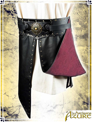 Assassin Large Belt Combat Belts Les Artisans d'Azure Medium Raspberry red