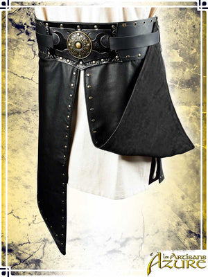 Assassin Large Belt Combat Belts Les Artisans d'Azure Medium Black