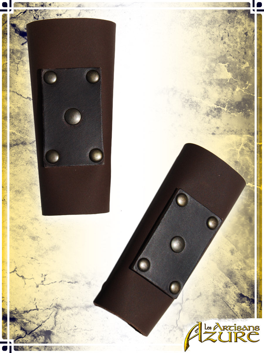 Children Bracers - Rectangle Kid Armors Les Artisans d'Azure Brown