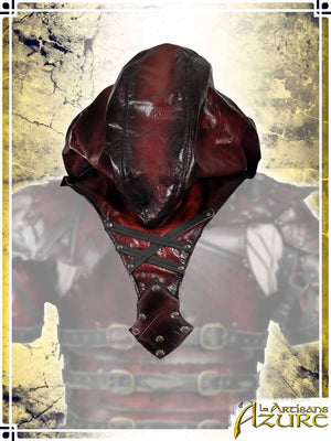 Bloodwalker Leather Hood Hoods Les Artisans d'Azure