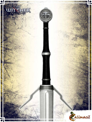 The Witcher - Geralt's Silver Sword (Medallion) Two Handed Swords Calimacil