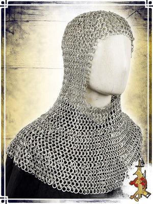 Aluminium Chainmail Coif – 10mm 16ga Chainmail Coifs Lord of Battles