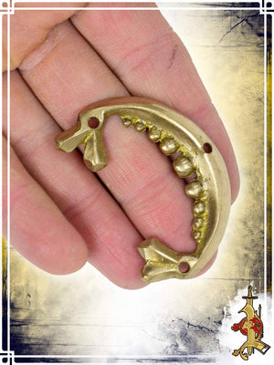 Large Brass Half Moon Concho (set of 2) Reenactment Hardware Lord of Battles