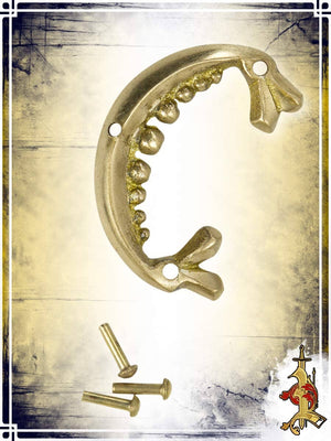 Large Brass Half Moon Concho (set of 2) Reenactment Hardware Lord of Battles