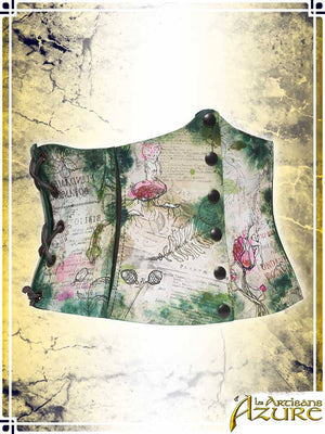 Long Corset Belt Manuscript – Botanist's Herbarium Corsets & Large Belts Les Artisans d'Azure