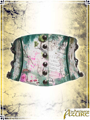 Short Corset Belt Manuscript – Botanist's Herbarium Corsets & Large Belts Les Artisans d'Azure