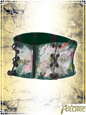 Short Corset Belt Manuscript – Botanist's Herbarium Corsets & Large Belts Les Artisans d'Azure