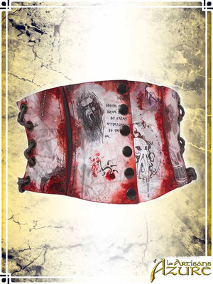 Short Corset Belt Manuscript – Shadows Page Corsets & Large Belts Les Artisans d'Azure