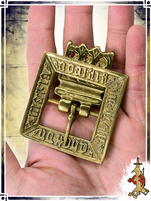 Historic Brass Square Buckle Buckles & Belt Tips Lord of Battles