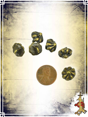 Antiqued Brass Button (Set of 6) Buttons & Fasteners Lord of Battles