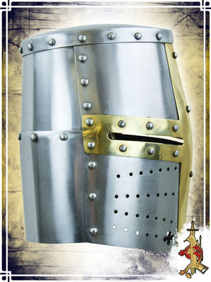 14th Great Helm 16ga – LB Plate Helmets Lord of Battles