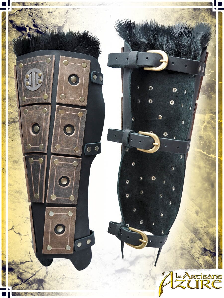 Nomad Greaves Leather Greaves Les Artisans d'Azure