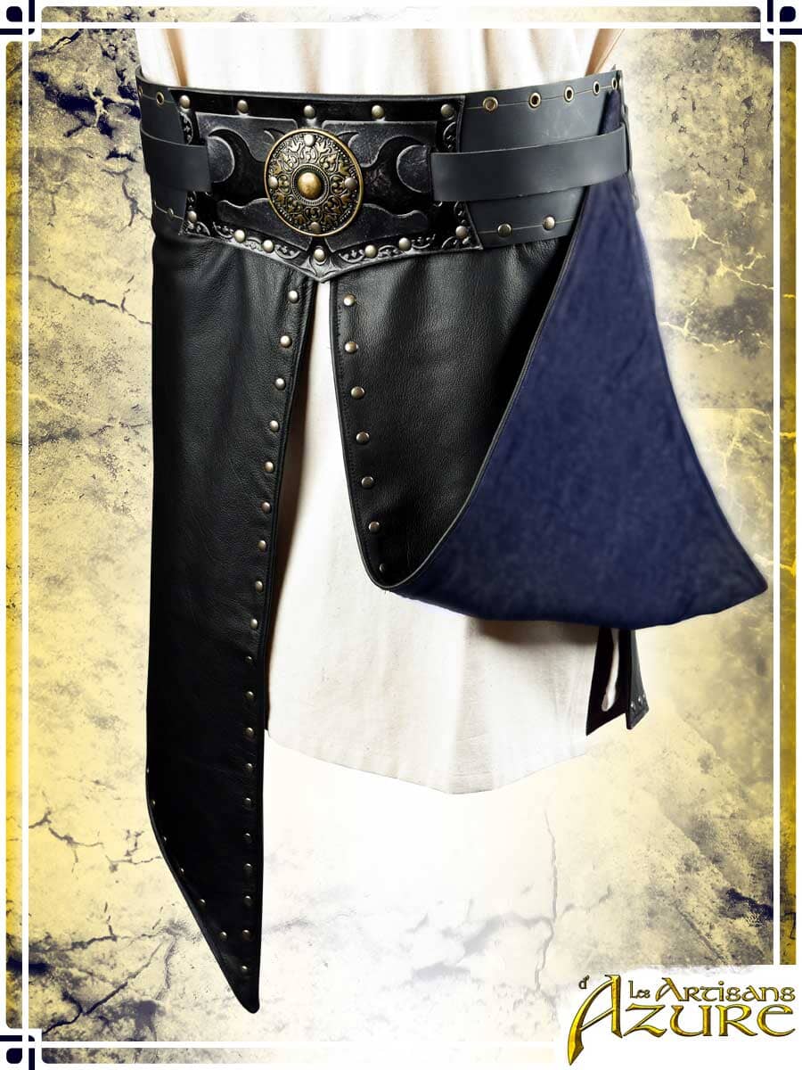 Assassin Large Belt Combat Belts Les Artisans d'Azure 2XLarge Blue