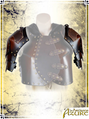Outlaw Pauldrons Leather Pauldrons Les Artisans d'Azure