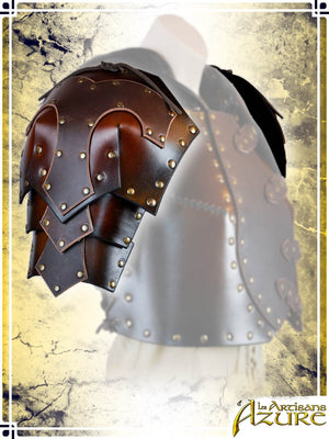 Outlaw Pauldrons Leather Pauldrons Les Artisans d'Azure