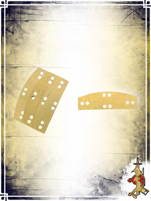 Brass Lamellar Plates 20ga - LB (Pack of 20) Scales & Straps Lord of Battles