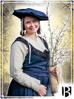Landsknecht Bodice Flora Surcots & Vests Burgschneider Blue|Black Small