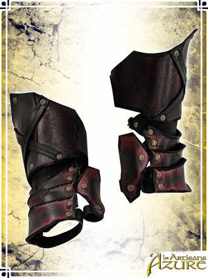 Bloodwalker Gauntlets Leather Bracers Les Artisans d'Azure