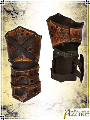 Wildwalker Gauntlets Leather Bracers Les Artisans d'Azure