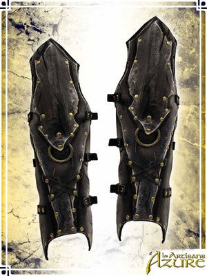 Ashwalker Greaves Leather Greaves Les Artisans d'Azure