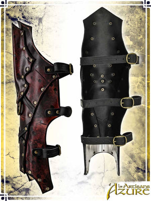 Bloodwalker Greaves Leather Greaves Les Artisans d'Azure