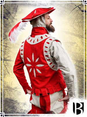 Landsknecht Vest Imperialis Vests Burgschneider Red|Natural Small