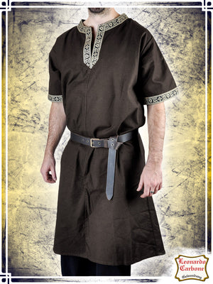 Tunic with Trims Richard Tunics Leonardo Carbone Medium Brown