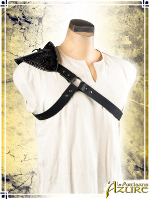 Assassin Light Pauldron Leather Pauldrons Les Artisans d'Azure