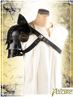 Assassin Mighty Pauldron Leather Pauldrons Les Artisans d'Azure