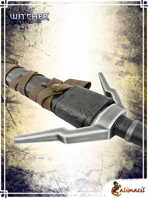 Geralt's Silver Sword Scabbard - Brown - The Witcher Deluxe Scabbards Calimacil
