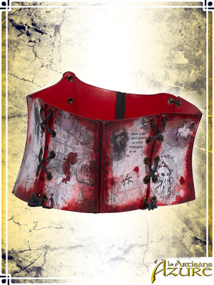 Long Corset Belt Manuscript – Shadows Page Corsets & Large Belts Les Artisans d'Azure