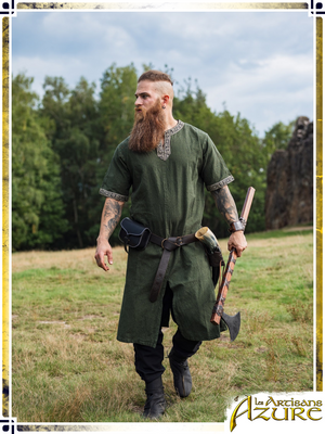 Tunic with Trims Richard Tunics Leonardo Carbone Small Green