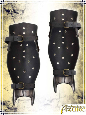 Mercenary Greaves Leather Greaves Les Artisans d'Azure