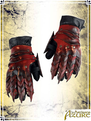 Chaos Gauntlets Leather Bracers Les Artisans d'Azure