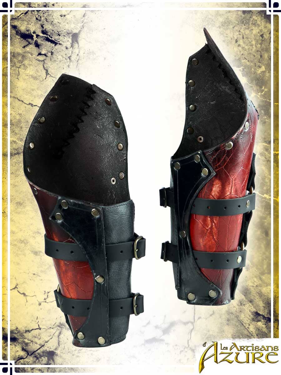 Chaos Bracers Leather Bracers Les Artisans d'Azure