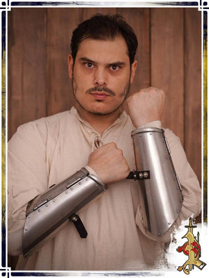 Hinged Bracers 16ga Plate Bracers Lord of Battles