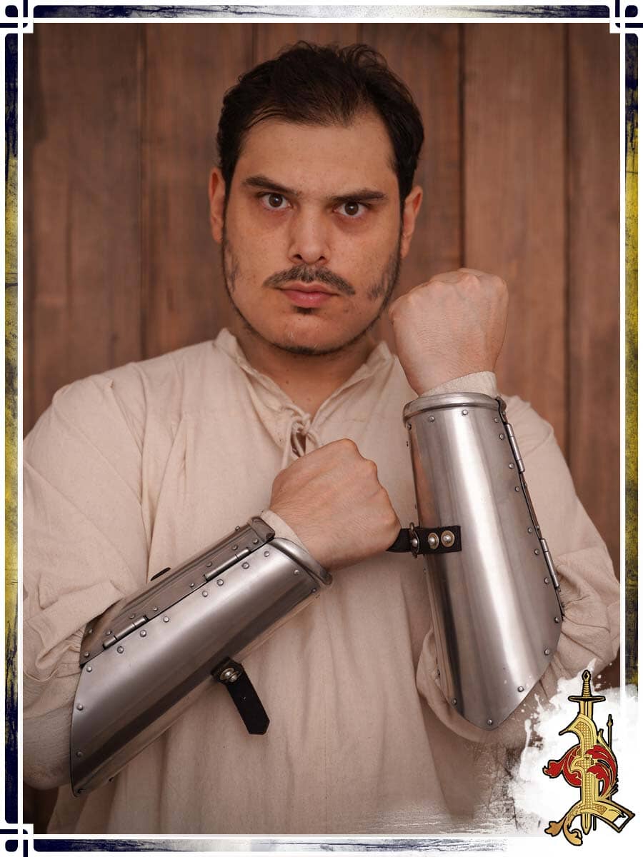 Hinged Bracers 16ga Plate Bracers Lord of Battles