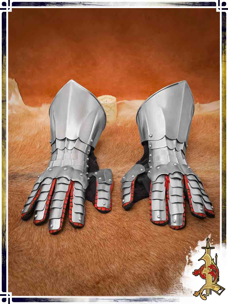 Cuirassier Gauntlets 18ga Plate Bracers Lord of Battles