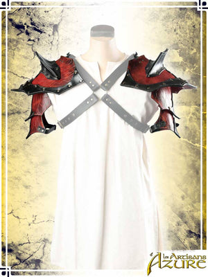 Chaos Pauldrons Leather Pauldrons Les Artisans d'Azure