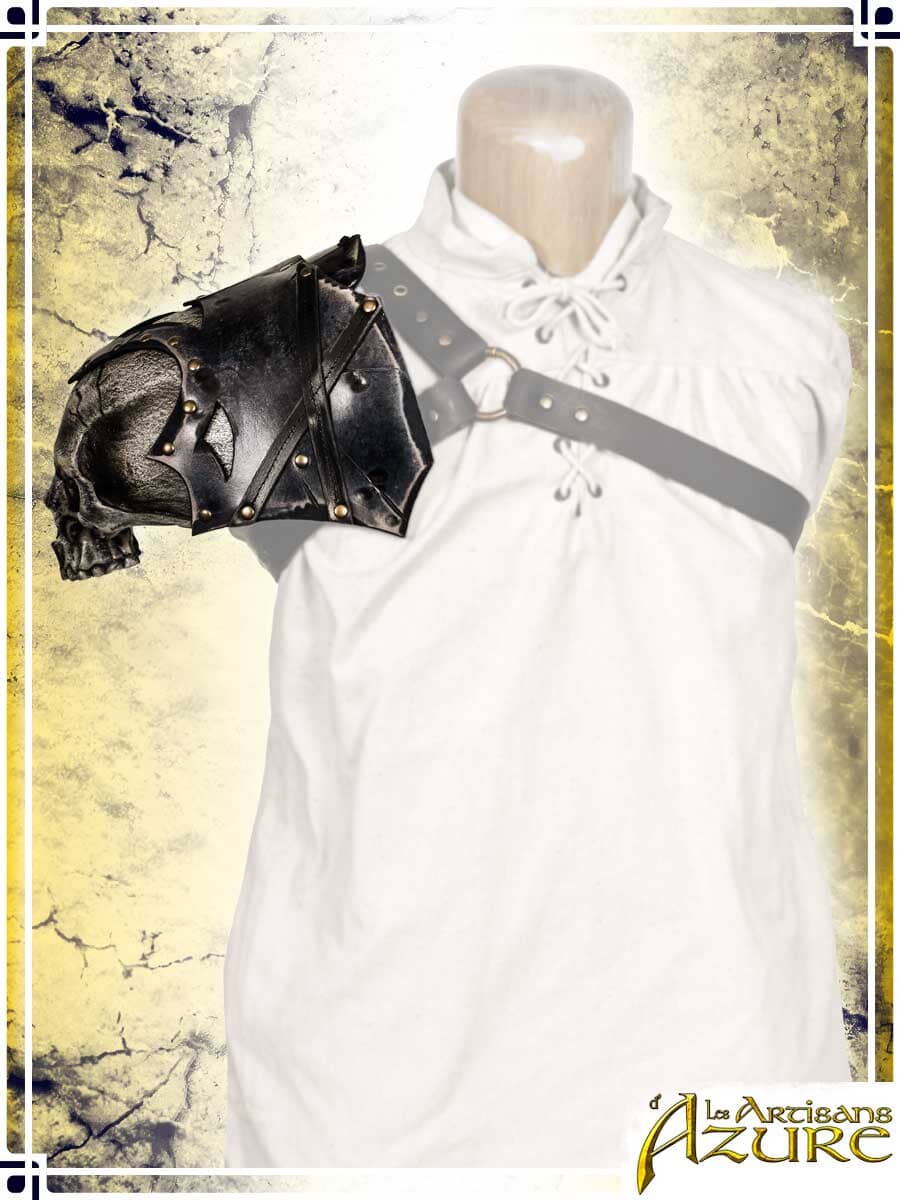 Ashwalker Skull Pauldron Leather Pauldrons Les Artisans d'Azure
